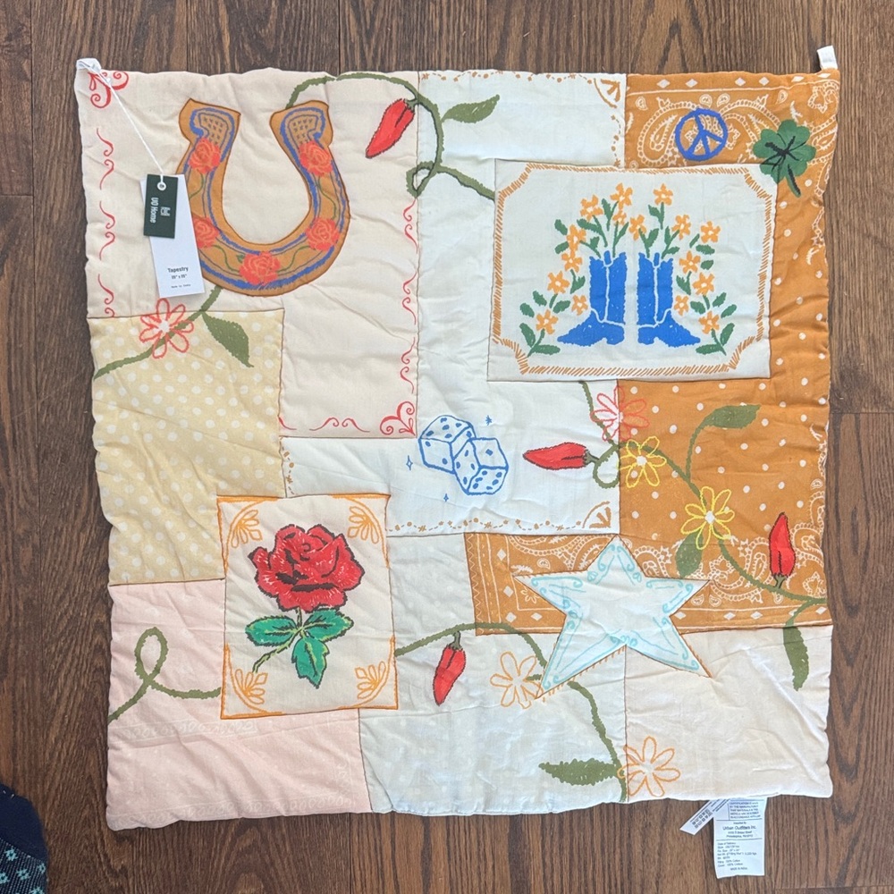 Urban outfitters Millie Printed Icon Quilted Tapestry